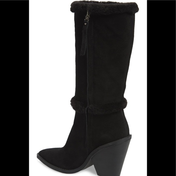 Sam Edelman Ilsa black suede boots size 9-new - Picture 2 of 9